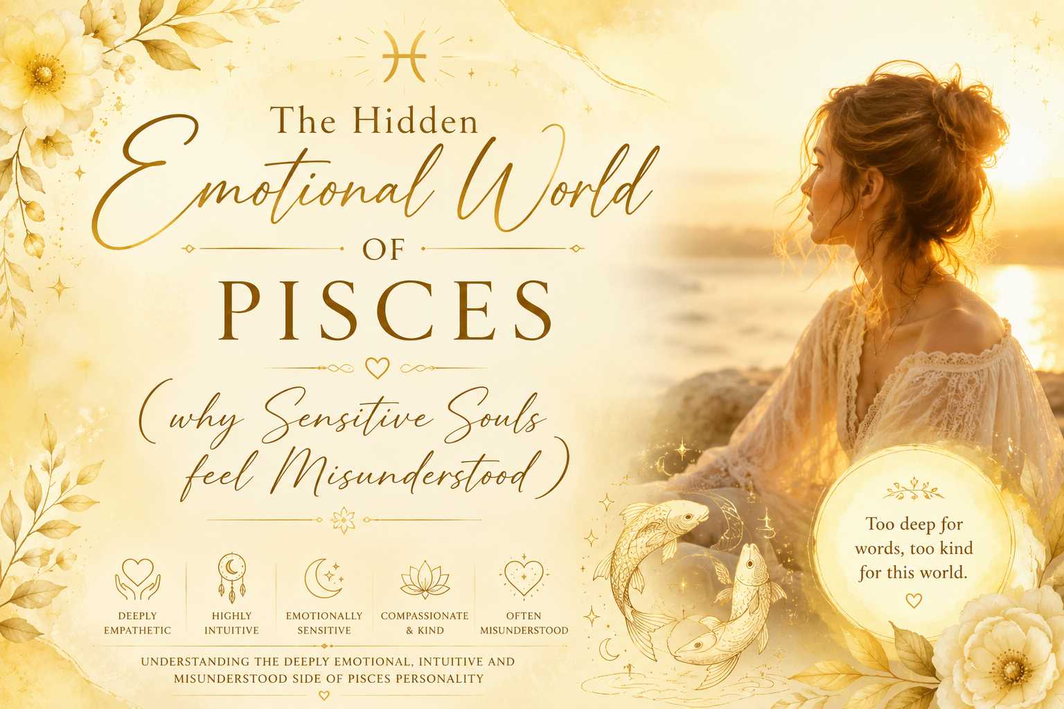 The Hidden Emotional World of Pisces: Why Sensitive Souls Often Feel Misunderstood