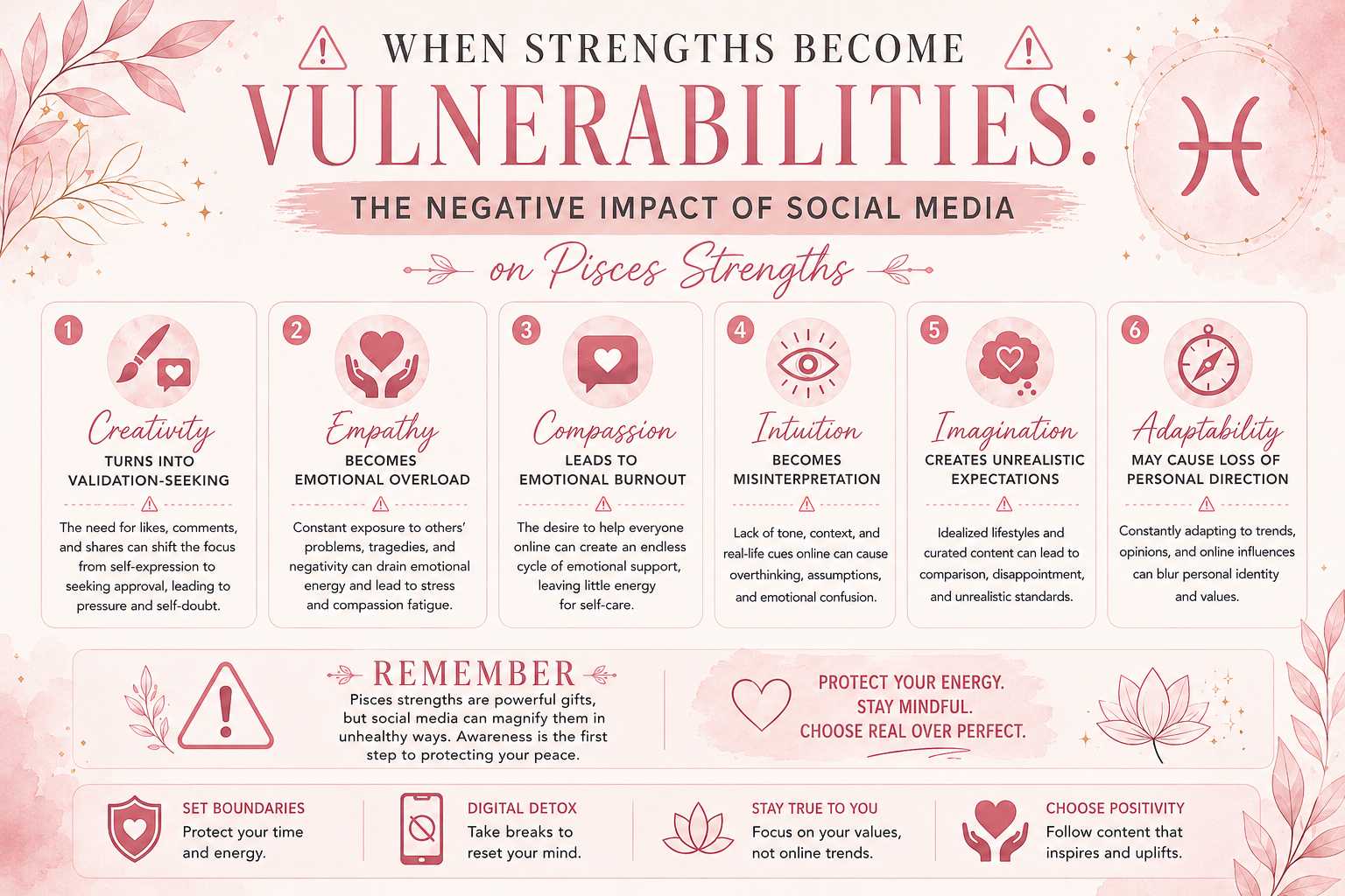 When Strengths Become Vulnerabilities: The Negative Impact of Social Media on Pisces Strengths