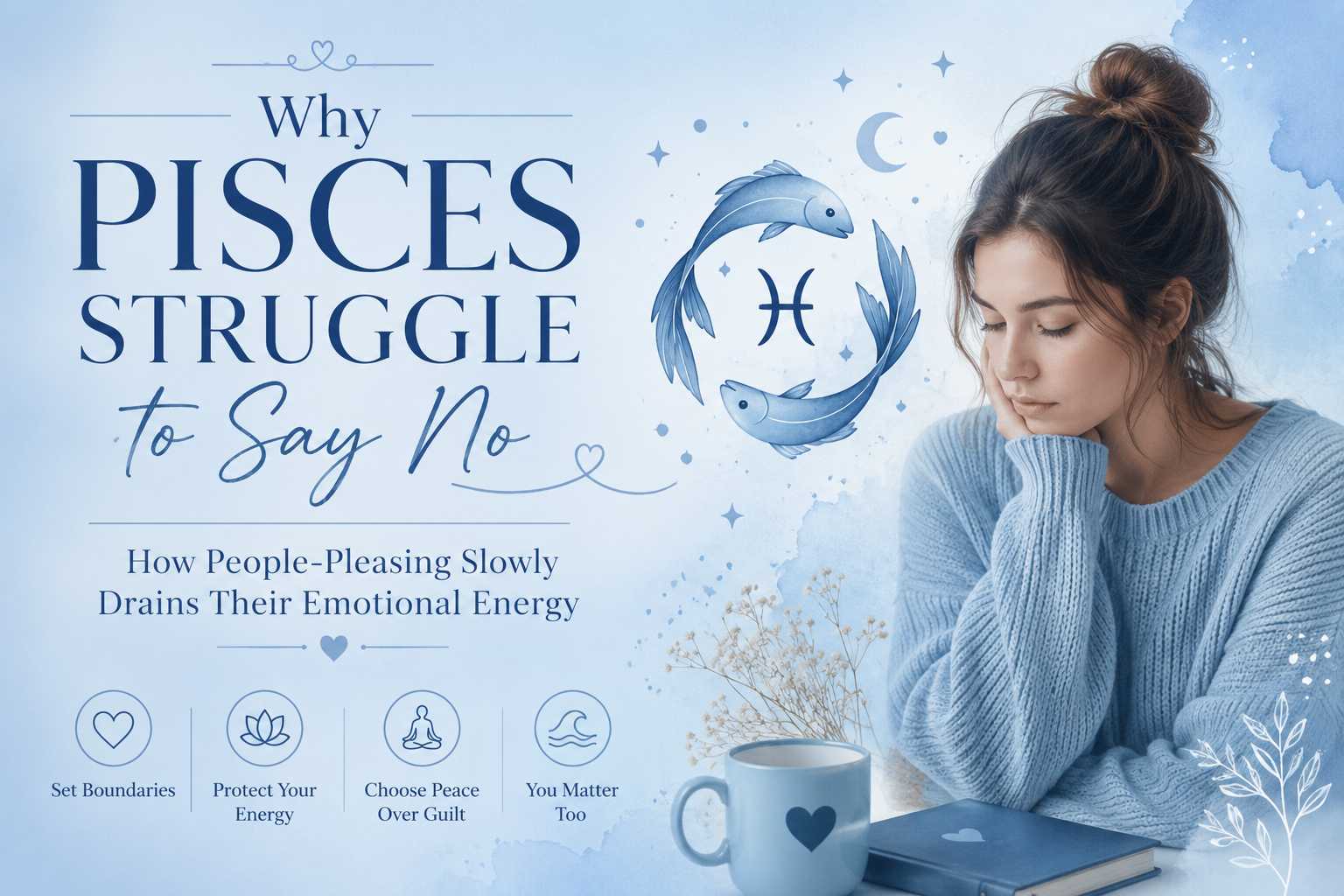 Why Pisces Struggle to Say No: How People-Pleasing Slowly Drains Your Emotional Energy