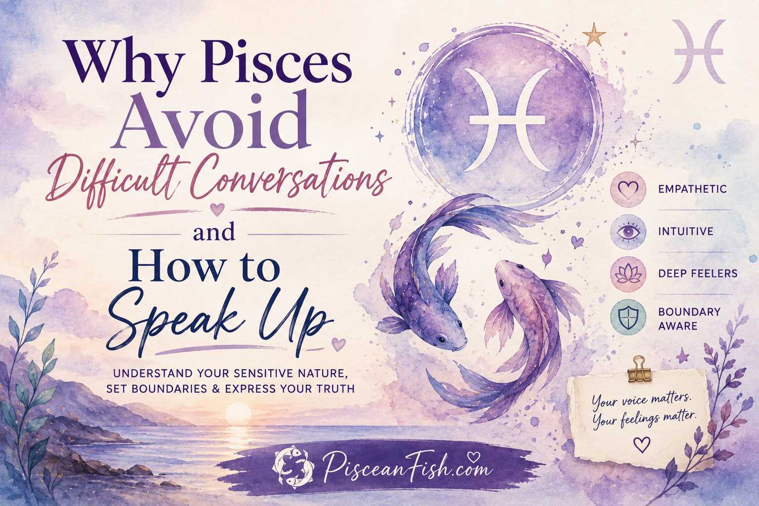 Why Pisces Avoid Difficult Conversations and How to Speak Up