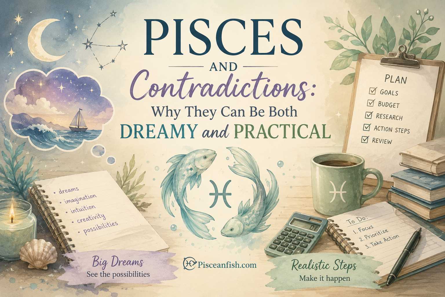 Pisces and Contradictions: Why They Can Be Both Dreamy and Practical
