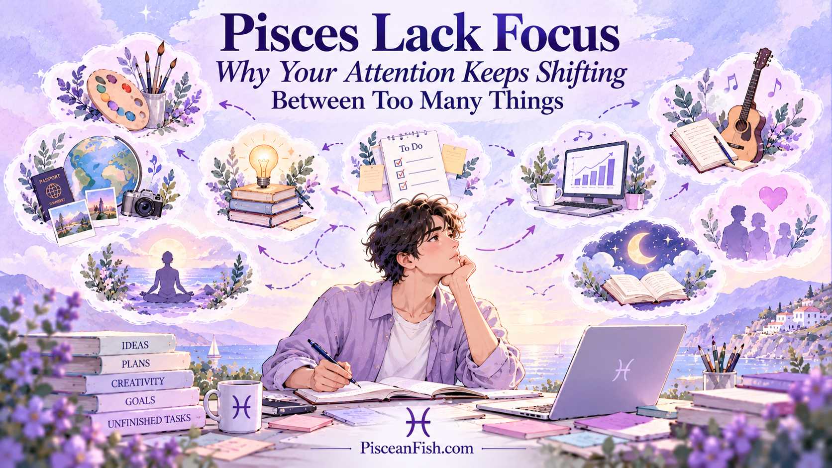 Pisces Lack Focus: Why Your Attention Keeps Shifting Between Too Many Things